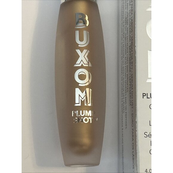BUXOM PLUMP SHOT COLLAGEN INFUSED LIP SERUM filler GILT (gold) shimmer 0.14 OZ - Picture 6 of 8